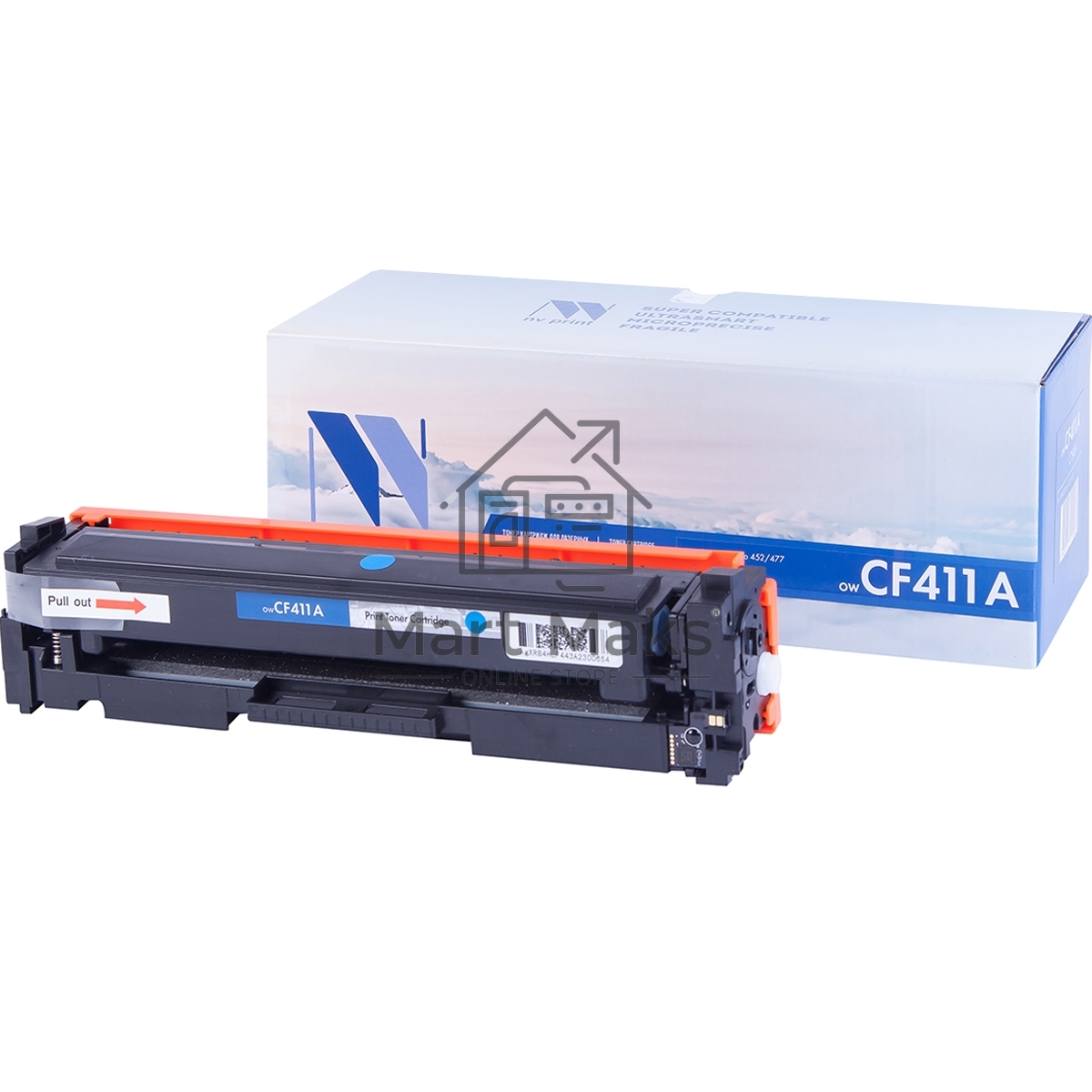 Картридж лазерный NV Print совместимый LJ Pro M477fdn/M477fdw/M477fnw/M452dn/M452nw CF411A Cyan (2 300k)