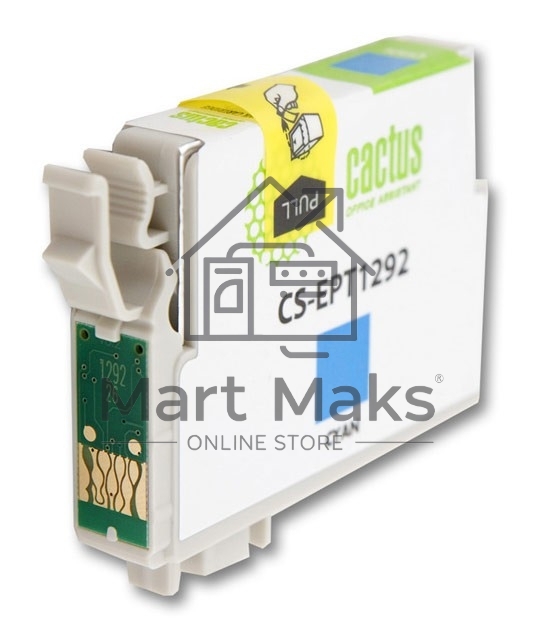 Картридж струйный Cactus CS-EPT1292 (T1292) голубой (10 мл) для Epson Stylus Office B42/BX305/BX305F/BX320/BX525/BX625/SX420/SX425