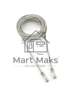 Патч-корд FTP Cablexpert кат.5e, 5м, литой, многожильный (серый)