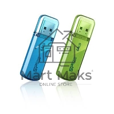 Флешка USB Silicon Power R/W 64Gb Helios 101 SP064Gb,UF2101V1B USB 2.0 синий