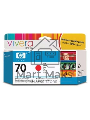 Картридж струйный HP №70 C9456A красный для HP DJ Z2100/Z3100 (130мл)