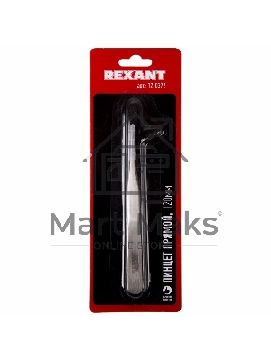 Пинцет прямой 120 мм (блистер) Rexant