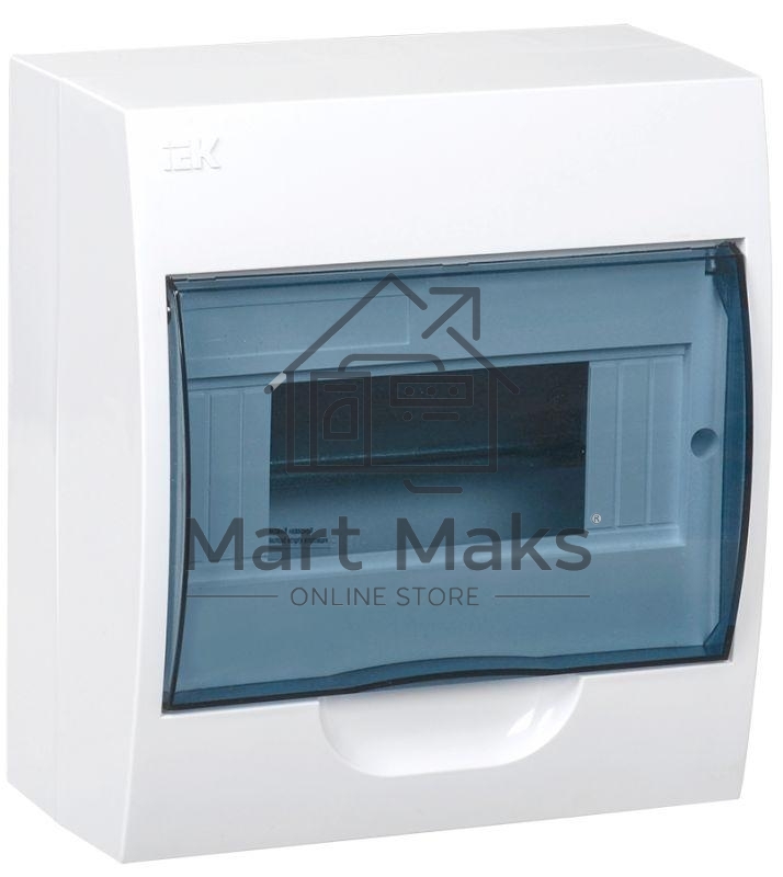 Корпус модульный пластиковый навесной ЩРН-П-8 IEK MKP12-N-08-40-20, 8 модулей, IP41