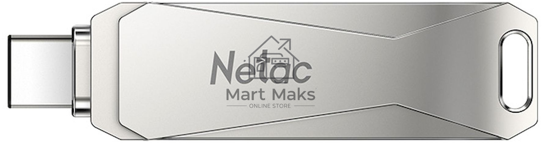 Флешка USB R/W R/W Drive Netac U782C NT03U782C-128G-30PN dual USB3.0+TypeC 128GB, retail version