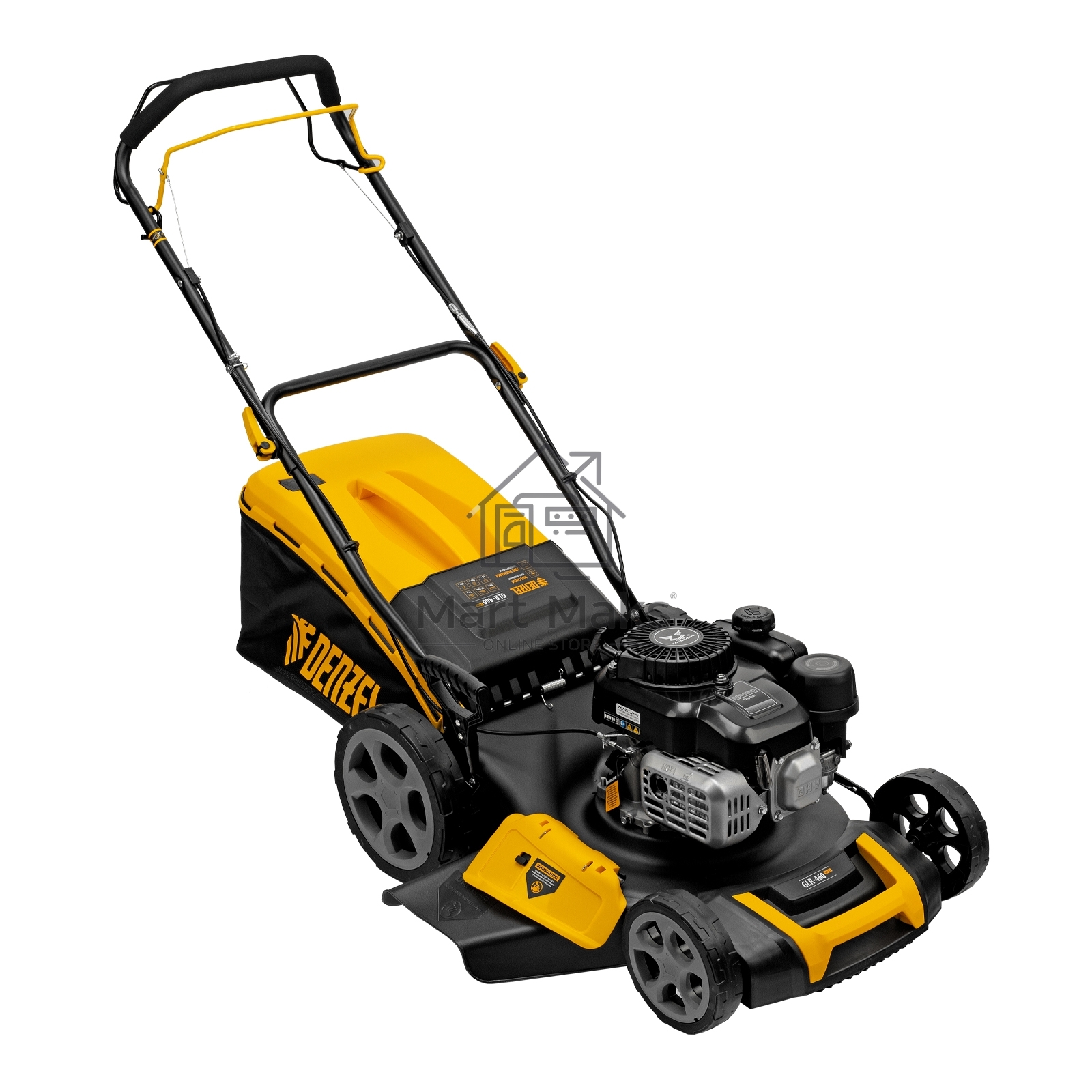 Газонокосилка бензиновая Denzel GLR-460SP-ZS, 149 см3, ширина 46 см, привод, травосборник 65 л