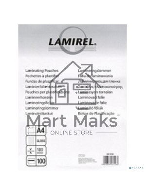 Пленка для ламинирования Lamirel 100мкм A4 (100шт) глянцевая (LA-78658)