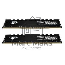 Оперативная память Patriot Signature Premium, DDR5, 32Gb (2x16 Gb), 5600 MHz, CL46, DIMM, радиатор, черный