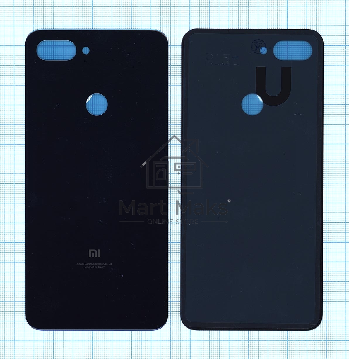 Задняя крышка для Xiaomi Mi 8 Lite синяя