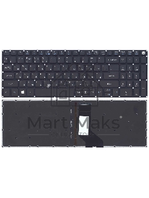 Клавиатура для ноутбука Acer Aspire E5-573 /Nitro VN7-572G VN7-592G черная с подсветкой