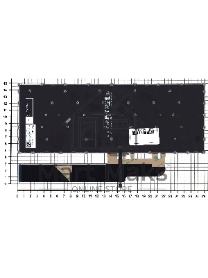 Клавиатура для ноутбука Lenovo S540-14API черная с подсветкой