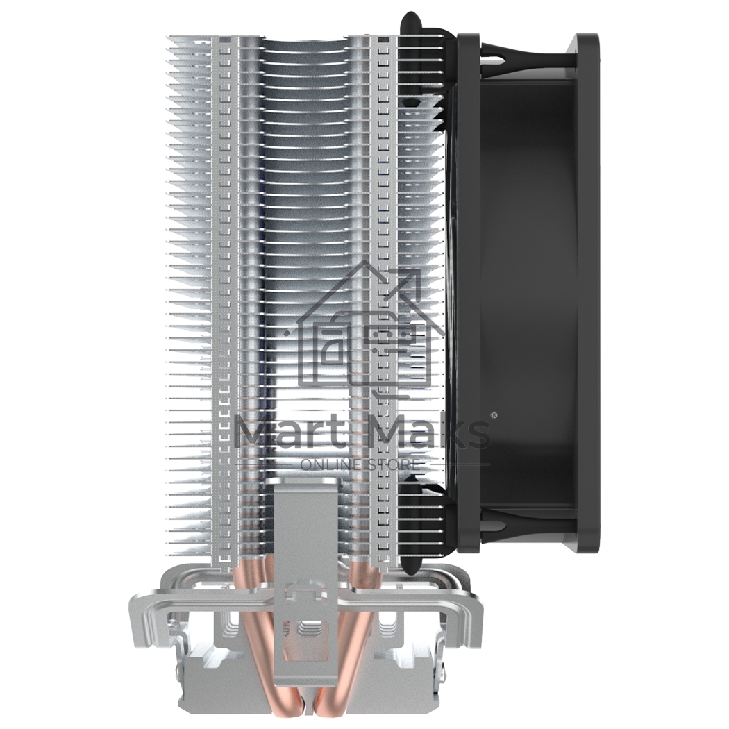 Кулер PCCooler S93 V2 S775/115X/AM2/AM3/AM4/FM1/FM2 (40 шт/кор, TDP 102W, вент-р 90мм, 2 тепловые трубки 6мм, 2200RPM, 22dBa)
