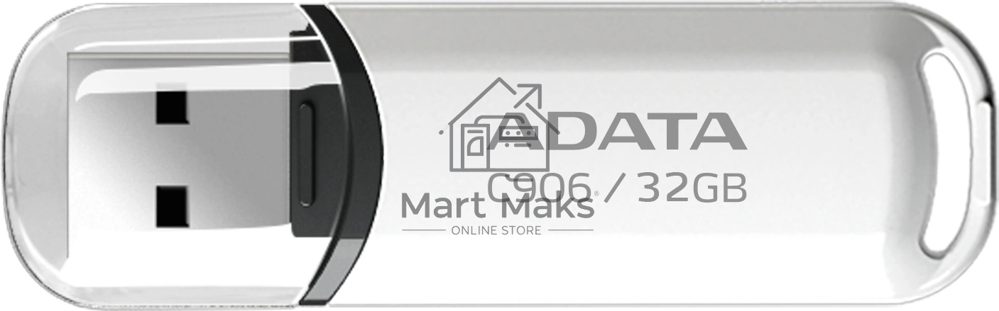 Флешка USB R/W ADATA R/W Flash Drive 32Gb C906 AC906-32G-RWH USB2.0, White