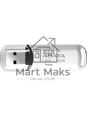 Флешка USB ADATA C906 (AC906-32G-RWH), 32Gb, USB 2.0, R/W 15/5, белый