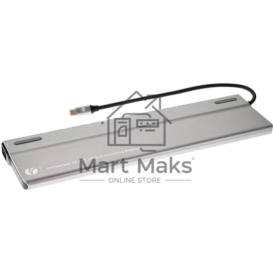 Адаптер VCOM TypeC -->3*USB3.0+2*USB2.0+VGA+RJ45+SD+TF+AUD+HDMI+DP+2*USB3.1 Data+PD