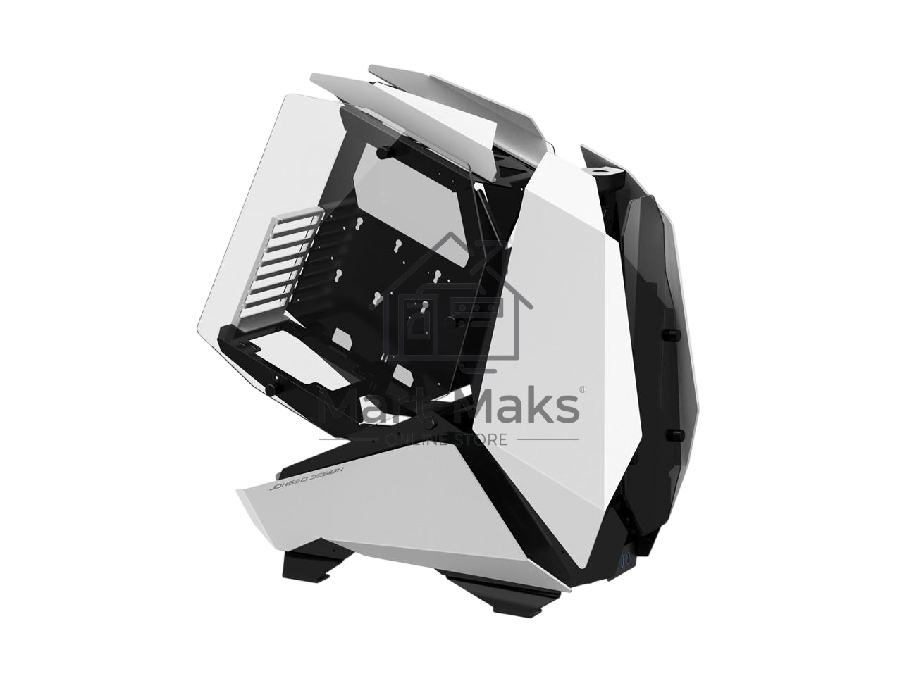 Компьютерный корпус без блока питания JONSBO MOD-5, Full-Tower, TG, no fans, 2xUSB-A 3.0 + 1xUSB-C 3.2, ATX, mATX, mITX White