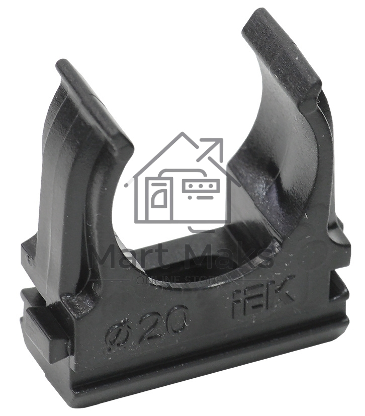 Держатель с защёлкой CF20 IEK черный CTA10D-CF20-K02-100