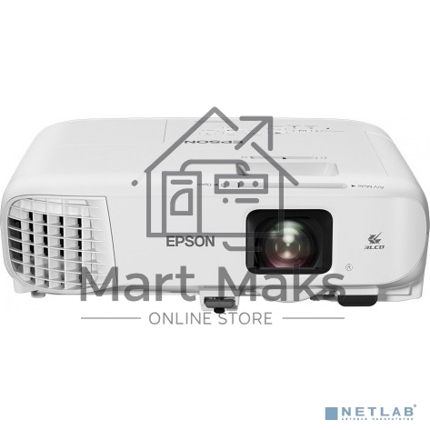 Проектор Epson EB-992F белый (LCD, 1920х1080, 4000Lm, 16000:1, Wi-fi, Miracast,3.1 kg) (V11H988040)