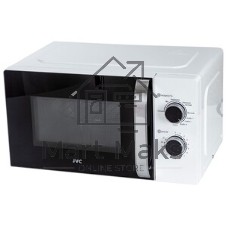 Микроволновая печь JVC JK-MW210MG белый, 20 л, 700 Вт, переключатели - поворотный механизм