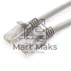 Патч-корд UTP Cablexpert PP6U-15M cat.6, 15м, литой, многожильный, серый