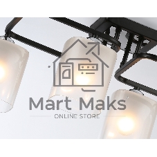 Светильник Ambrella light TR303222/4 BK/CH/FR черный/хром/белый матовый E27*4 max 60W 530*290*220