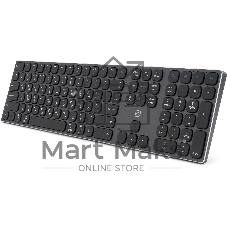 Клавиатура Oklick K867W беспроводная, Bluetooth, радиоканал, серый