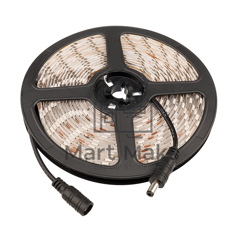 Лента LED силикон, 10 мм, IP65, SMD 5050, 60 LED/m, 12 V, цвет свечения теплый белый