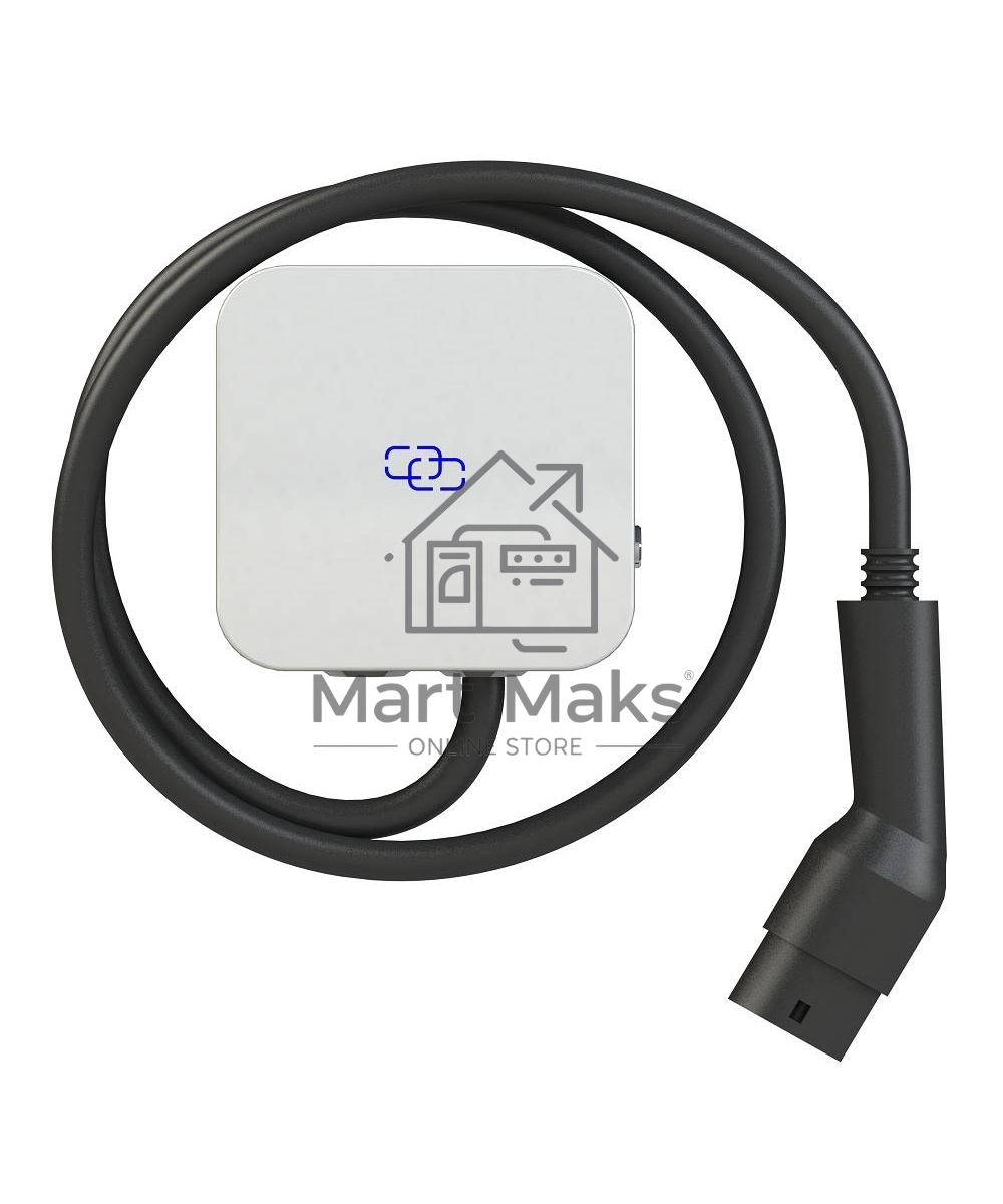 Зарядная станция S'OK SHN10132TP27KW-5 Green Energy, 1-фаза, 7kW (32A/ 230V),Bluetooth(APP), RFID, IP65, Type 2, 5м кабель