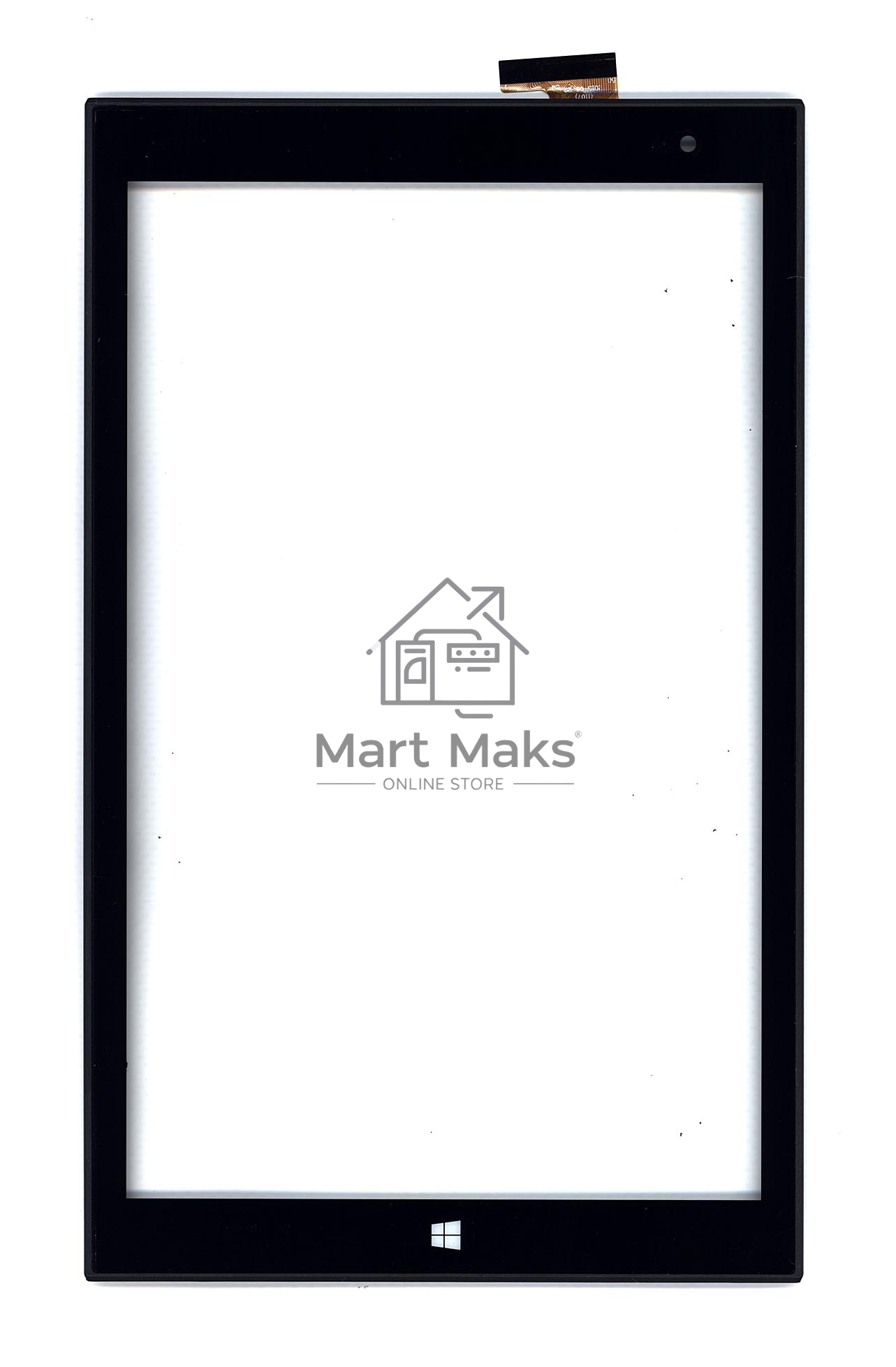 Сенсорное стекло (тачскрин) для Irbis TW43, черное с рамкой