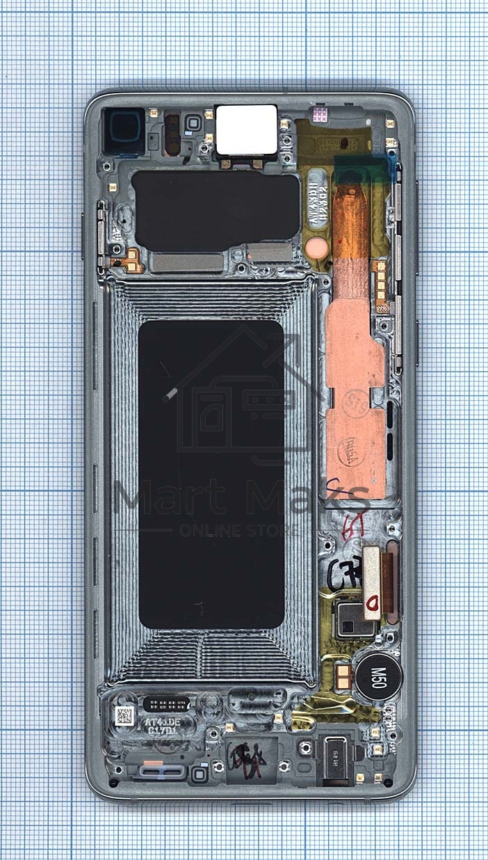 Дисплей для Samsung Galaxy S10 SM-G973F/DS зеленый