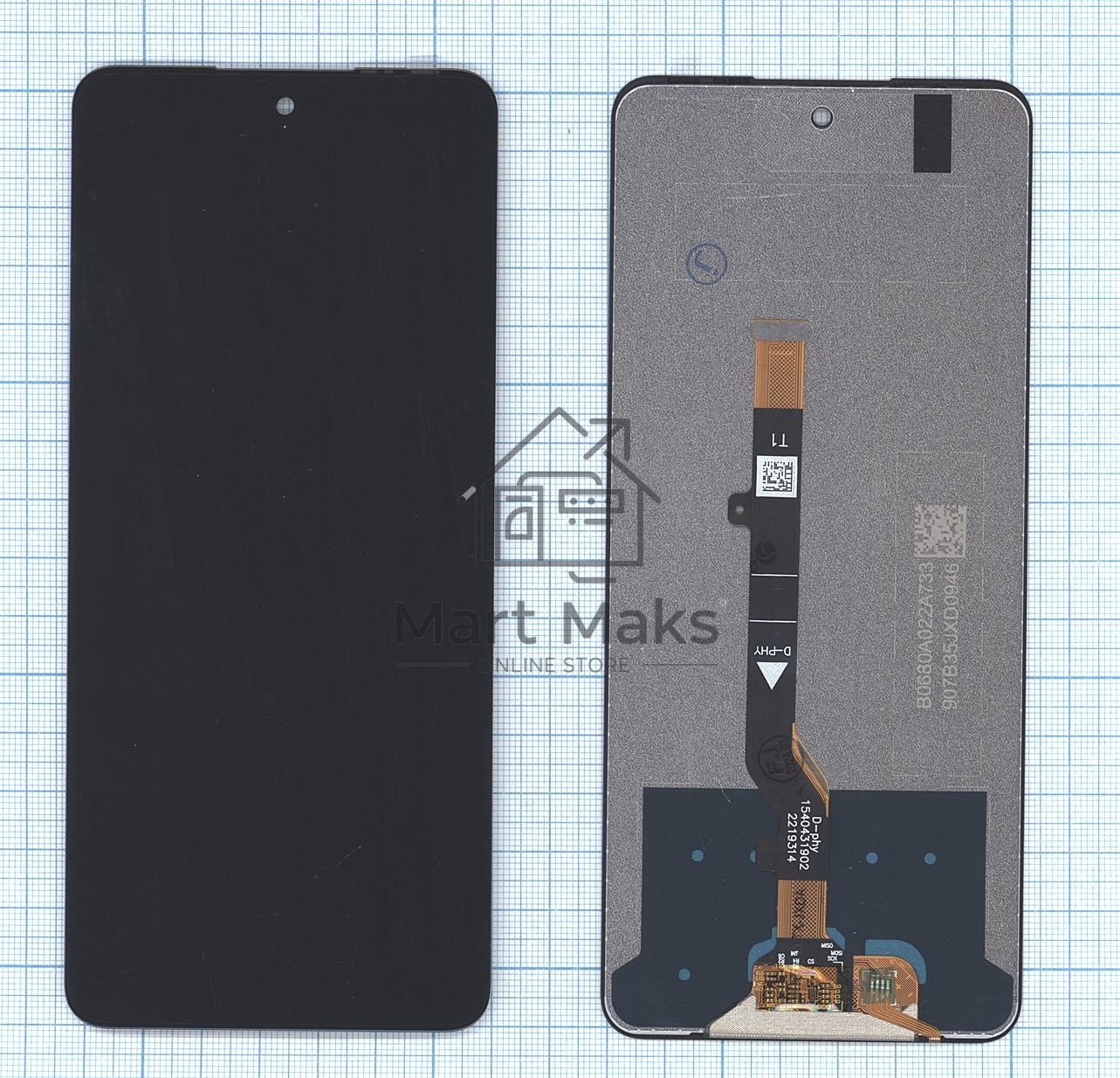 Дисплей для Tecno Camon 19 Neo (CH6i) черныв сборе с тачскрином черный