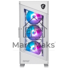 Компьютерный корпус MSI MPG VELOX 100R 2xUSB 3.0, 1xType C, 4x120мм ARGb Fan, ARGb Control Board, Tempered Glass Window, Glass Front Panel, Brown Box (829315)