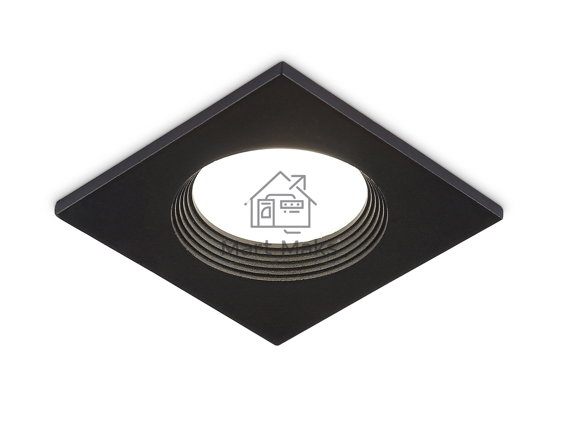 Встраиваемый точечный светильник Ambrella light TN102818 BK черный GU5.3 78*78*28