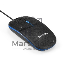 Мышь ExeGate Professional Standard M90 (USB, оптическая, 1200dpi, 4D, 4 кнопки (включая колесо прокрутки), длина кабеля 1,8м, черная, подсветка, RTL)