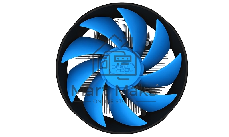 Кулер для процессора DEEPCOOL ARCHER BIGPRO серебристый/синий, 120 мм, алюминий/медь, 2000 об/мин, 29.7 дБ, 4 pin, 125 Вт, 70 мм