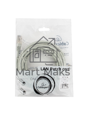 Патч-корд FTP Cablexpert кат.5e, 5м, литой, многожильный (серый)