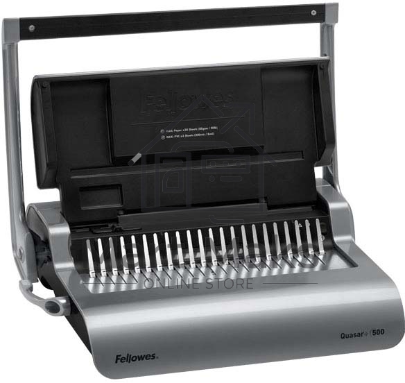 Брошюровщик Fellowes QUASAR+ на пластиковую пружину, сшивает до 500 лст., перфорирует 22 лст., шт 