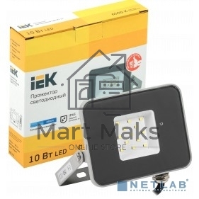 Прожектор Iek LPDO701-10-K03 СДО 07-10 светодиодный серый IP65 6500 K IEK