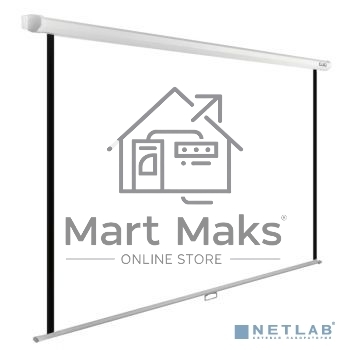 Экран Cactus 220x220см WallExpert CS-PSWE-220x220-WT 1:1 настенно-потолочный рулонный