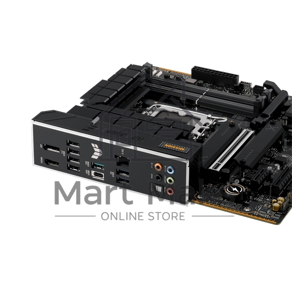 Материнская плата ASUS TUF GAMING B760M-PLUS II, LGA 1700, Intel B760, 4xDDR5, 4xSATA, 3xM.2, 1xPCIe 5.0 x16, 1xPCIe x4, 1xPCIe x1, 1xUSB-A 3.2 Gen 2, 2xUSB-A 3.2 Gen 1, 4xUSB 2.0, 1xUSB-C 3.2 Gen 2x2, 1x2.5Gb LAN, 5x3.5 мм, 7.1, mATX