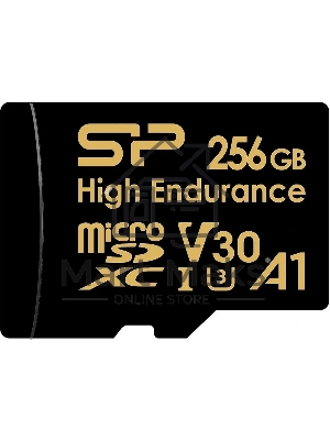 Флеш карта microSD 256Gb Silicon Power microSDHC Class 10 UHS-I A1 V30 U3 (SD адаптер) 100Mb/s