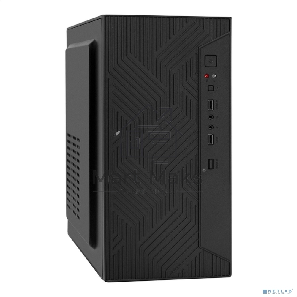Компьютерный корпус Minitower ExeGate BAA-303 (mATX, без БП, 2*USB, HD Audio, черный)