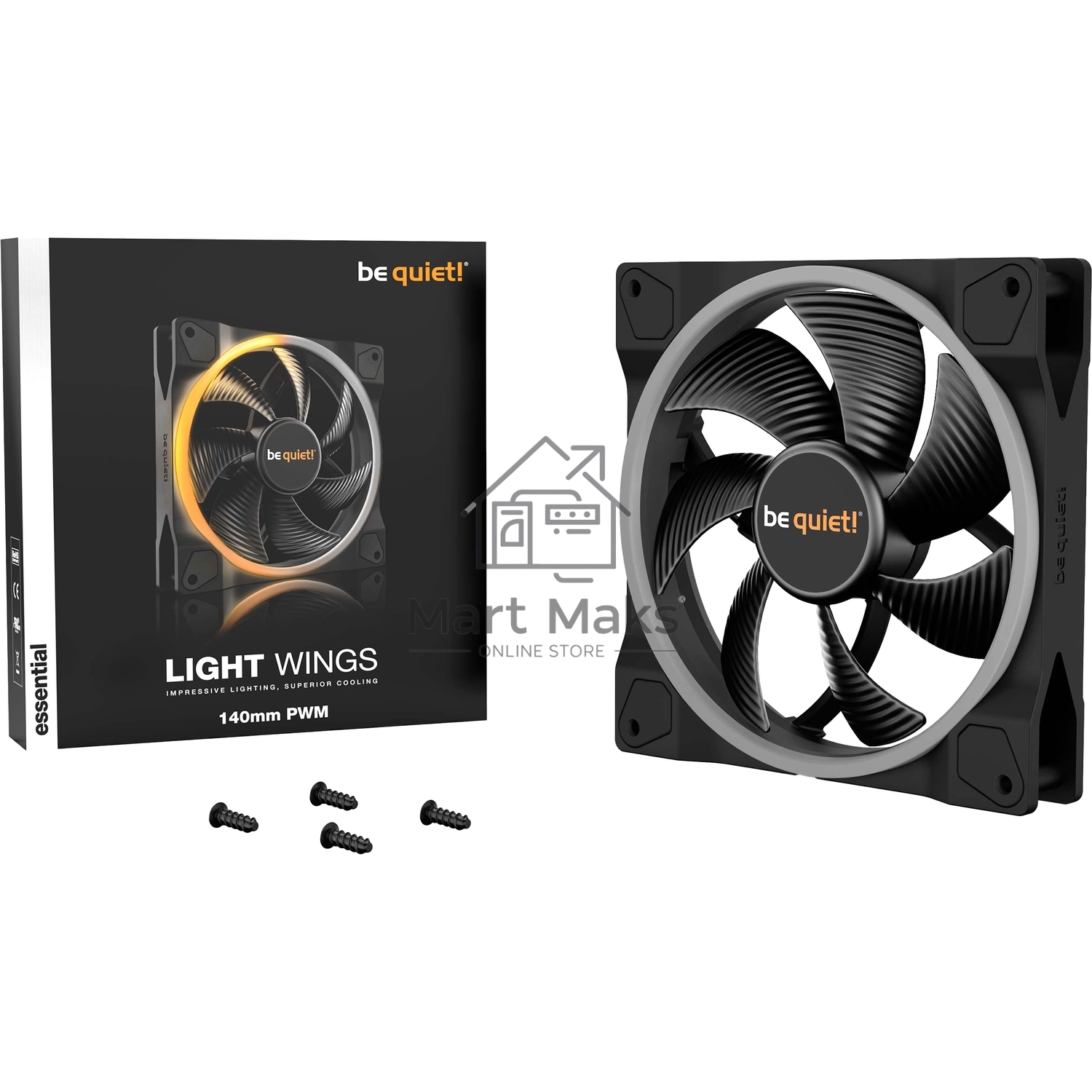 Вентилятор be quiet! Light Wings 140mm PWM / BL074