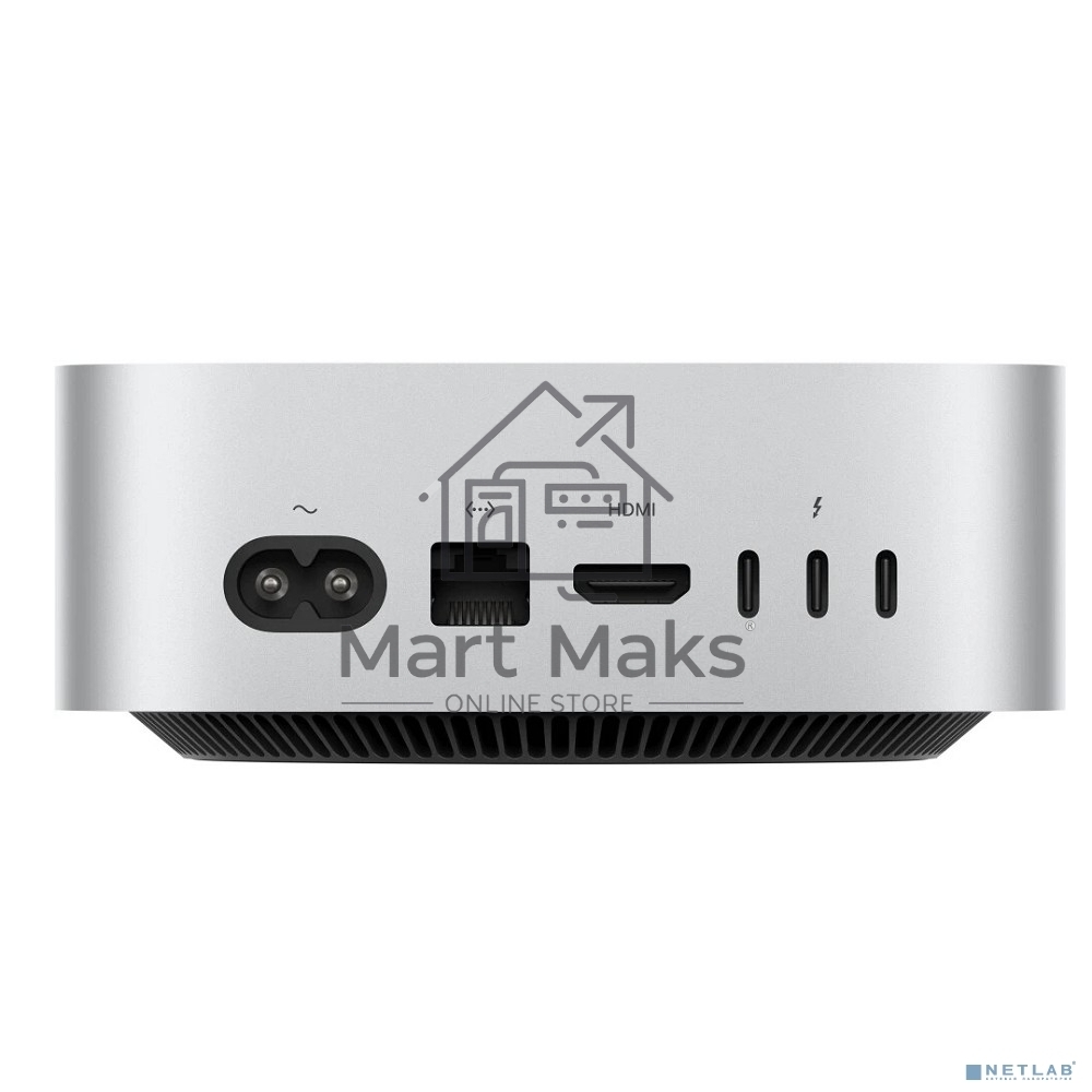 Компьютер Apple Mac Mini Silver (M4 Pro, 12C CPU, 16C GPU/24Gb/512Gb SSD) (MCX44RU/A)