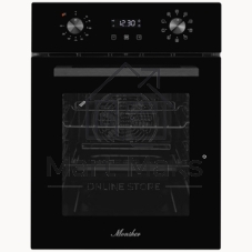 Духовой шкаф электрический Monsher MOE 4592 Noir ширина 45 см, High-Tech, 50 л, гидролизная очистка, 9 режимов, черный