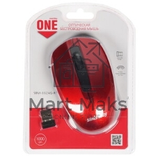 Мышь беспроводная Smartbuy ONE 332 красная (SBM-332AG-R)