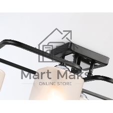Светильник Ambrella light TR303222/4 BK/CH/FR черный/хром/белый матовый E27*4 max 60W 530*290*220