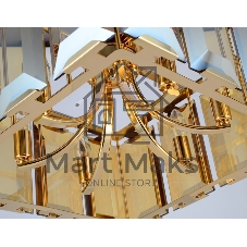 Светильник Ambrella light TR5149 GD/TI золото/янтарь E14/6 max 40W 500*500*1000