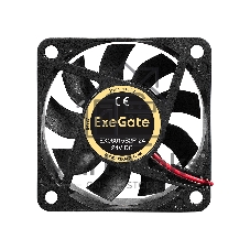 Вентилятор 24В DC ExeGate EX06015B2P-24 (60x60x15 мм, 2-Ball (двойной шарикоподшипник), 2pin, 5000RPM, 35dBA)