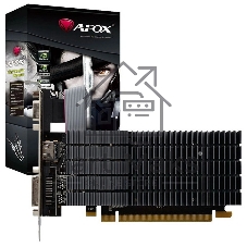 Видеокарта AFOX GeForce GT 710, 2 GB DDR3, 64 bit, HDMI, DVI-D, VGA, GPU 954 MHz