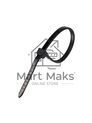 Стяжка нейлоновая Exegate EX253847RUS неоткрывающаяся CV-100B, 100мм, упак. 100шт черная